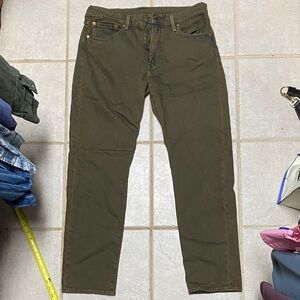Levi's Men's Olive Straight Jeans